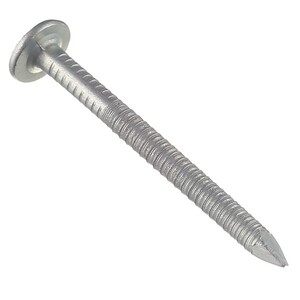 Цвяхи оцинковані покрівельні з широкою шляпкою 3,1х30мм, (пачки 2, 5, 20кг) ЦІНА ЗА 1КГ