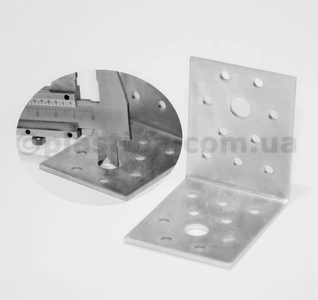 Кутик стовщений з анкерними отворами 70x70x55x2,5мм, KL-2