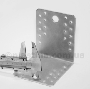 Кутик стовщений з анкерними отворами 105x105x90x2,5мм, KL-4