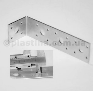 Кутик стовщений з анкерними отворами 50x150x35x2,5мм, KL-535