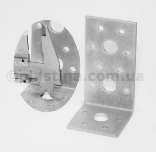 Кутик стовщений з анкерними отворами 53x93x50x3,0мм, KL-6