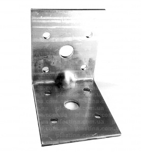 Кутник посилений з ребром 60x60x45x1,8мм, KPW-66518. Ціна за пачку 20шт.