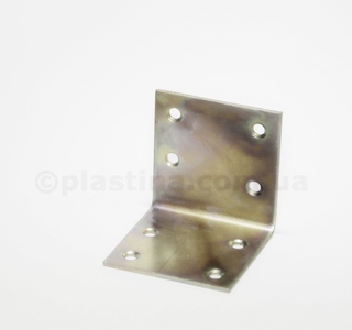 Кутик меблевий жовтий цинк 60x60x60x2,0мм, KS3