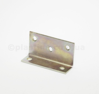 Кутик меблевий жовтий цинк 75x40x25x2,0мм, KS4