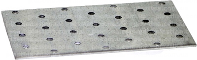 Пластина перфорована монтажна 80x140x1,8мм, LP-1518. Ціна за пачку 25шт.