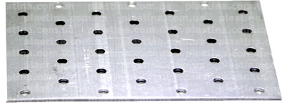 Пластина перфорована для кріплення дерев'яних конструкцій 100x140x1,8мм, LP-3818. Ціна за пачку 25шт.
