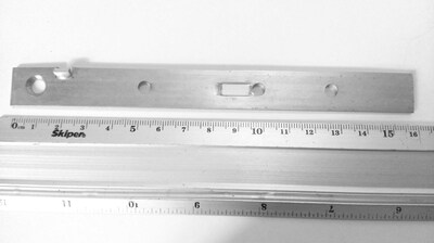 Пластина для терасної дошки зі стопором для зазору (змійка) 16x160x2,0мм, PTD160S