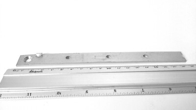 Пластина для терасної дошки зі стопором для зазору (змійка) 16x185x2,0мм, PTD185S