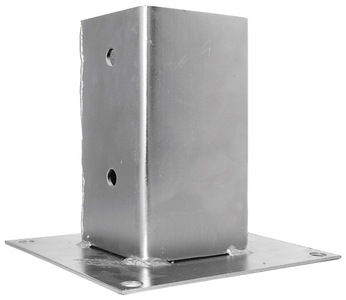 Опора стовпа плоска для прикручування 71х71х150х1,8мм, KOP71