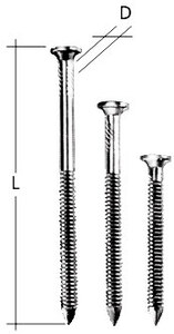 Цвяхи анкерні кільцеві ETANCO. Ціна за 1 кг. 4,0x50мм, 193 штук в 1кг, P503500PL