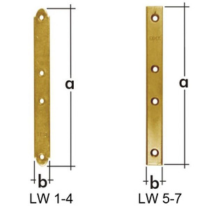 Пластина вузька перфорована 240x20x2,0мм, LW-10