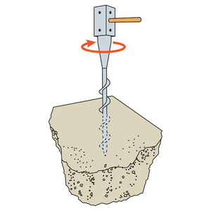 Вкручувана анкер-опора Simpson Strong Tie для стовпа 91х145х660х2,0мм, PPJST90/660