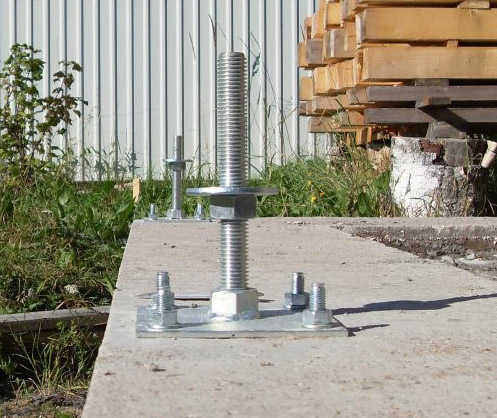 анкерное крепление домкрата Монтаж компенсатора