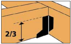 Опора закрывает минимум 2/3 высоты балки