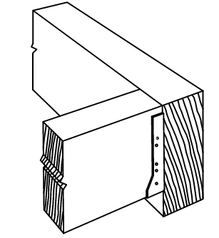 Г-образное крепление балок